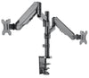 Supporto da Scrivania Doppio Monitor 17-32'' con molla a gas Nero