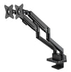 Supporto da Scrivania Doppio Monitor 17-32'' con Molla a Gas e Docking Station 8-in-1