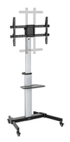Carrello TV 37''-86'' Multimediale in Alluminio Regolabile in Altezza