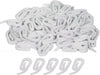 60-Pezzi-Ganci-In-Plastica-Bianco-A-Proboscide-Papera-25mm-Per-Tende-Tenda