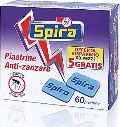 60-Pezzi-Piastrine-SPIRA-Anti-Zanzare-Ogni-Piastra-Per-10-Ore-Made-In-Italy-A2Zworld