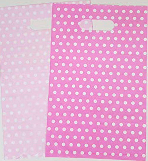 60 SACCHETTI SACCHETTO BUSTE IN PLASTICA ROSA POIS FESTA CONFETTATA CARAMELLE  Trade Shop italia - Napoli, Commerciovirtuoso.it
