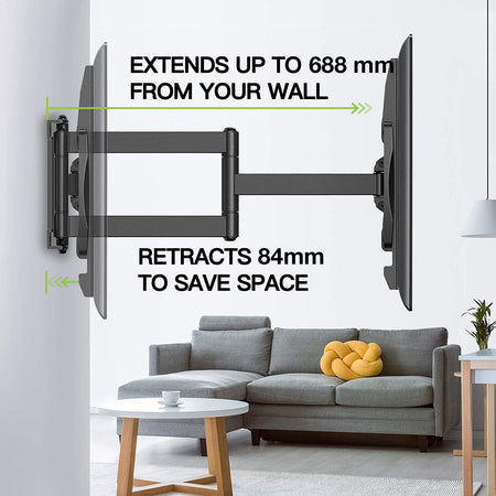 Supporto a Muro Slim per TV LED LCD 32-70'' Nero