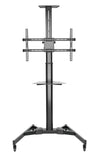 Supporto da Pavimento con Mensola TV/LED/LCD 37''-70'' Nero
