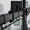 Supporto da scrivania per 2 Monitor 13-27'' con base h.400m