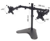 Supporto da Scrivania per 2 Monitor 13-32'' con Base e Doppio Snodo