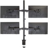 Supporto da scrivania per 4 Monitor 13-27'' con morsetto