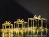 Set 3 Pacchi Regalo H14cm - 17cm - 22cm Luminosi con 135 Led