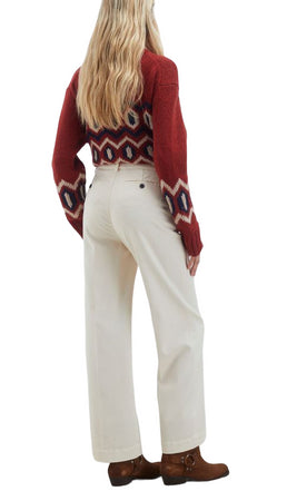 ROY ROGER'S Pantaloni Panna da donna