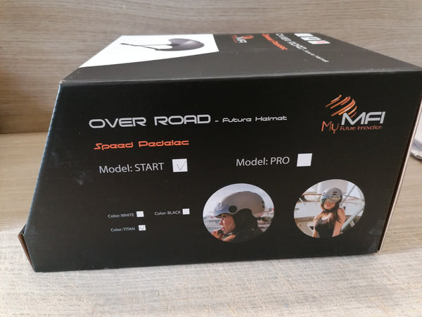 MFI - CASCO OVER ROAD START SP COLORE TITANIO TG L