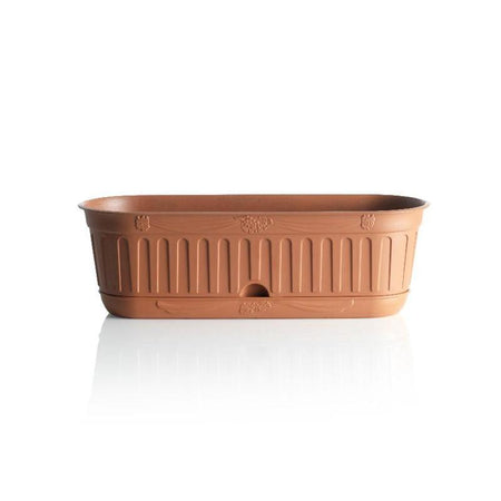 VASO FIORIERA ETIKA CM 48 CON SOTTOVASO A RISERVA D'ACQUA