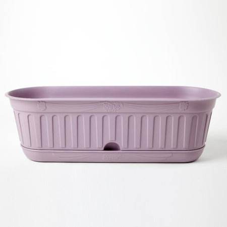 VASO FIORIERA ETIKA CM 48 CON SOTTOVASO A RISERVA D'ACQUA