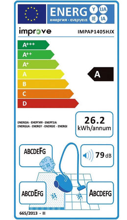 IMPROVE - ASPIRAPOLVERE ECO MULTI-CYCLONIC 700 WATT SENZA SACCHETTO
