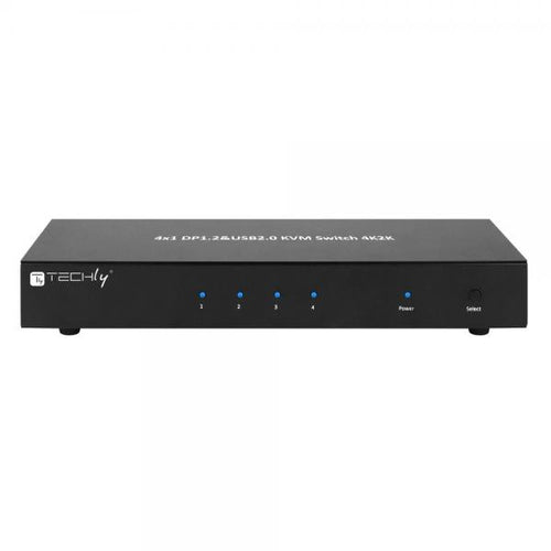 Switch KVM DisplayPort 1.2 e USB 2.0 4 porte con hub e audio