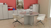 Tavolo riunioni rotondo in melaminico cm. 120x72h