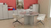 Tavolo riunioni rotondo in melaminico cm. 120x72h