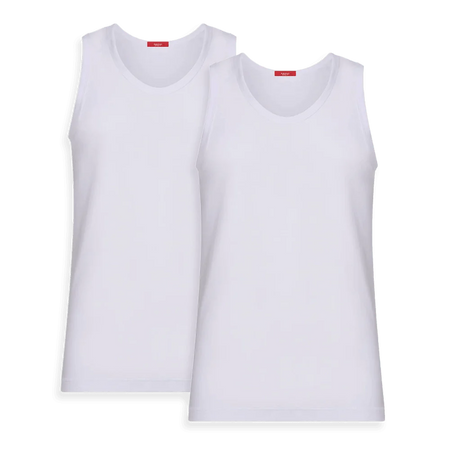 Ragno 2 Canottiere in Cotone Spalla Larga da Uomo 601412 S14 - Passarelli Biancheria