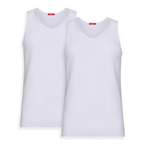 Ragno 2 Canottiere in Cotone Spalla Larga da Uomo 601412 S14 - Passarelli Biancheria