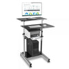 TECHLY ICA-TB TPM-3 - POSTAZIONE CARRELLO PC CON ALTEZZA REGOLABILE