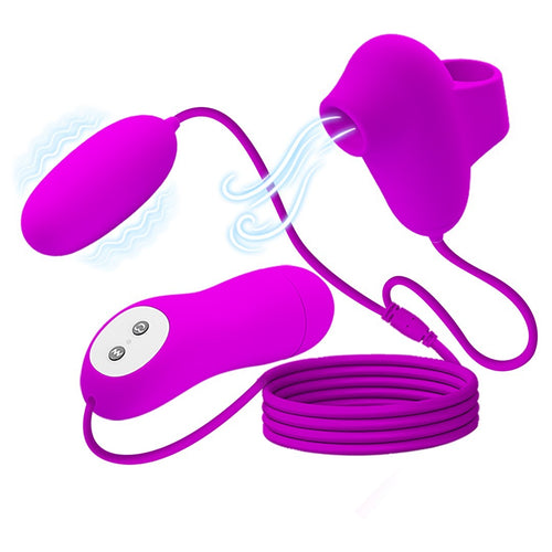 Mini Vibratore Pretty Love Suction e Vibro Bullets