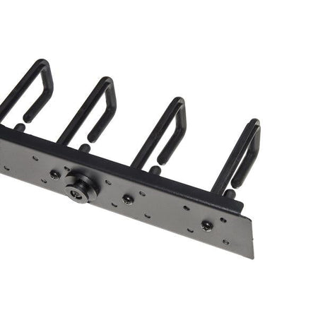 COPPIA PASSACAVI VERTICALI LINK LKORG1UV 1U CM ALTEZZA 86,5 NERO