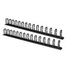 COPPIA PASSACAVI VERTICALI LINK LKORG1UV 1U CM ALTEZZA 86,5 NERO