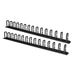 COPPIA PASSACAVI VERTICALI LINK LKORG1UV 1U CM ALTEZZA 86,5 NERO