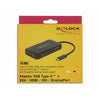 DeLOCK 63929 replicatore di porte e docking station per laptop USB 2.0 Type-C Nero (DeLOCK - USB-C)