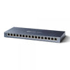 Switch TpLink SG116 - 16 porte RJ45 10/100/1000Mbps Auto-MDI/MDIX per negoziazione automatica della velocità - Supporta QoS 802.1p/DSCP e funzione IGMP Snooping