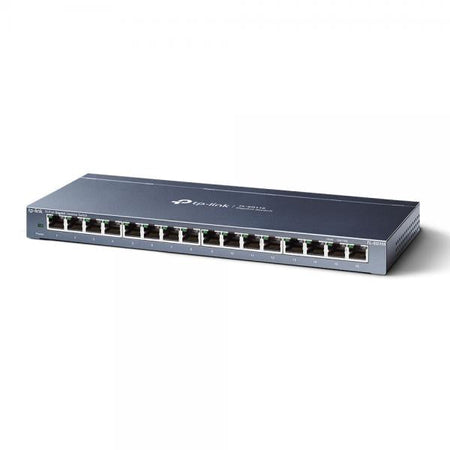 Switch TpLink SG116 - 16 porte RJ45 10/100/1000Mbps Auto-MDI/MDIX per negoziazione automatica della velocità - Supporta QoS 802.1p/DSCP e funzione IGMP Snooping