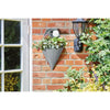 Fissaggio a parete - Finto rattan - Ardesia - 35 cm - SMART GARDEN