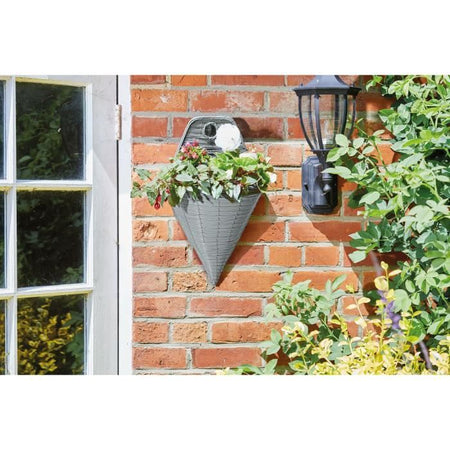 Fissaggio a parete - Finto rattan - Ardesia - 35 cm - SMART GARDEN