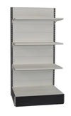 Scaffale di metallo verniciato per arredo negozi cm. 100x60x200h