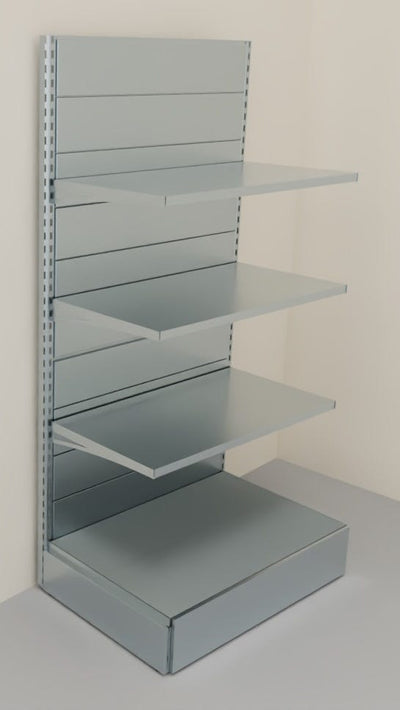 Scaffalatura metallica zincata per arredamento negozio cm. 100x60x200h