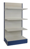 Scaffalatura in metallo a parete per arredo negozio cm. 100x60x200h