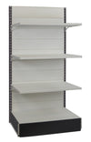Scaffalatura in metallo a parete per arredo negozio cm. 100x60x200h