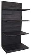 Scaffale in metallo nero ghisa per negozio abbigliamento cm. 100x60x200h