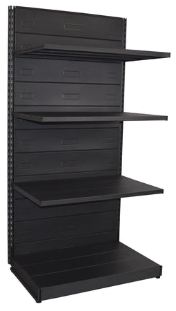 Scaffale in metallo nero ghisa per negozio abbigliamento cm. 100x60x200h