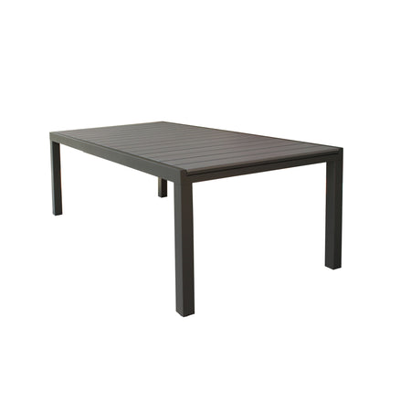 Tavolo allungabile "Santorini" in alluminio e Polywood dogato per esterno 180/240x100 cm
