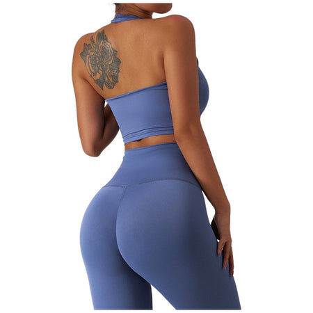 Sei G top blu traspirante fitness palestra SEIGS002 Top SEI G