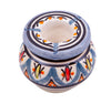 Biscottini Posacenere antiodore e antivento in ceramica decorato a mano