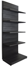 Scaffale in metallo verniciato nero ghisa per arredare negozi cm. 100x60x250h