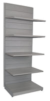 Scaffale in metallo verniciato a parete per allestire negozio cm. 97x60x250h