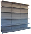 Scaffale in metallo verniciato a parete per allestire negozio cm. 97x60x250h