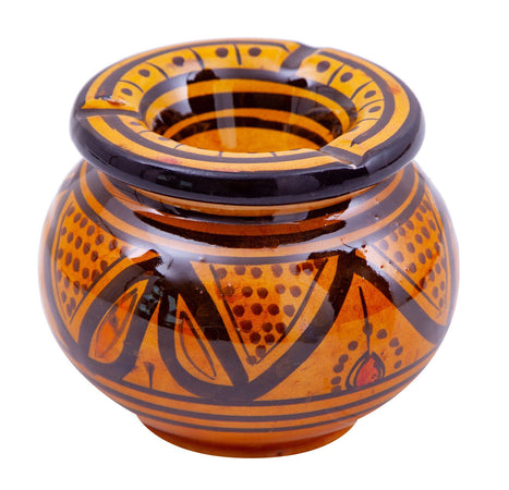 Biscottini Biscottini Posacenere Antiodore Antivento Ceramica Dipinto Mano Orientale