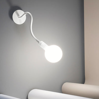 Applique moderno Perenz BULBO 6682 B LED E27 lampada parete braccio orientabile metallo gomma
