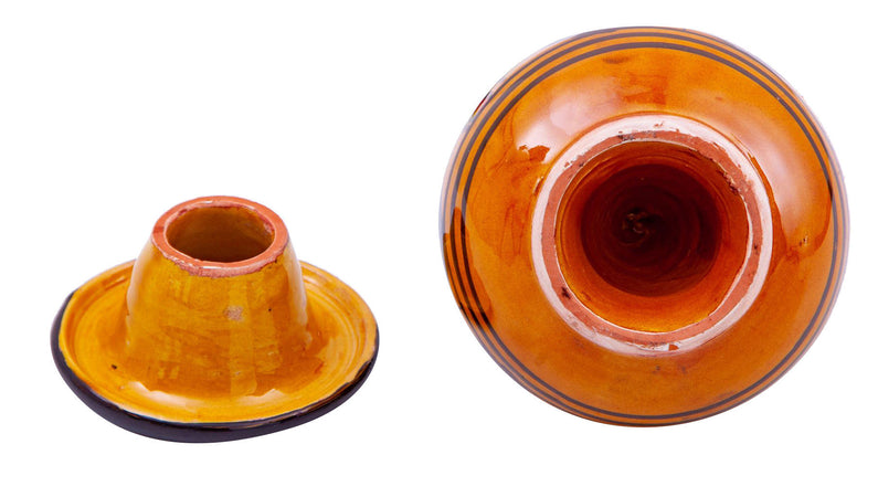 Biscottini Biscottini Posacenere Antiodore Antivento Ceramica Dipinto Mano Orientale