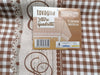 COTTON HOUSE - TOVAGLIA PER 12 PERSONE 140X230 CM LETTERE E QUADRETTI IN COTONE