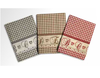COTTON HOUSE - TOVAGLIA PER 12 PERSONE 140X230 CM LETTERE E QUADRETTI IN COTONE