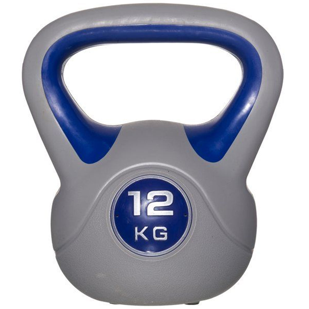 Rebecca Mobili Kettlebel Peso Palestra, Ghisa Rivestimento Neoprene, per Allenamento Braccia Gambe Home Fitness (Grigio - 18 kg